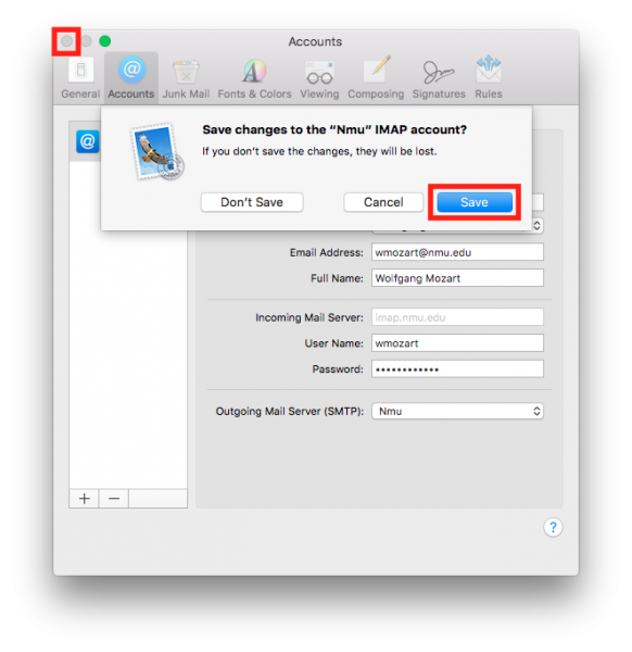 Mac OS X Mail Setup Technology Support Services